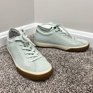 Rothy’s The Lace Up Sneaker Spearmint Light Green Knit